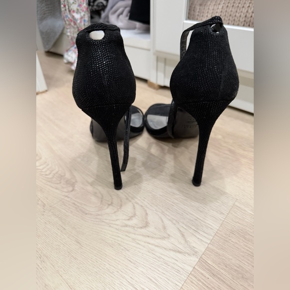 Stuart Weitzman Glittering Black Heels - Picture 3 of 5